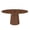 Walnut, variant on AENKYO 47" Round Dining Table for 4, Modern Farmhouse Pedestal Kitchen Table with Wood Strip Base, Marble Finish
