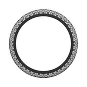 XMXY Car Steering Wheel Cover, Pixel European Art Non-Slip Jeep Truck Universal Elastic Steering Wheel Protector 15 inch