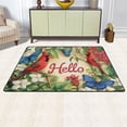 thumbnail image 3 of Ryvnso Cardinal Butterfly on Flower Area Floor Mats Large Nursery Rugs Non-Slip Carpets Doormat 36" x 24", 3 of 7