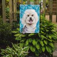 thumbnail image 2 of Bichon Frise Winter Garden Flag, 2 of 5