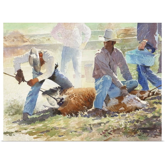 Great BIG Canvas | Rolled LaVere Hutchings Poster Print entitled Spring Branding