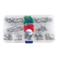 thumbnail image 2 of Ganchos De Pesca De Cabeza De De 45 Piezas Ganchos De Plantilla Para Señuelos De Camarones De Suave Soledad Juego de anzuelos de pesca con cabeza de plomo, 2 of 8