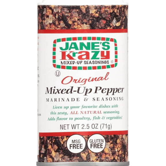 Jane's Krazy Mixed-Up Seasonings Original Mixed-Up Pepper Marinade & Seasoning 2.5 oz