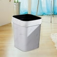 thumbnail image 3 of Pequeño bote de basura, contenedor de basura, cesta con , cuadrado, cesta de basura de 14 litros, cubo de basura para sala de estar, baño, ,, 3 of 5