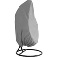 thumbnail image 1 of Nvzi Funda para columpio - Funda impermeable para asiento de columpio de jardín, para exteriores, resistente a la lluvia, al polvo, anti-UV, 45 x 75 pulgadas (gris 210D), 1 of 5