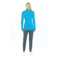 thumbnail image 3 of ACTIVE UNIFORMS Women's Long Sleeve Turtle-Neck T-Shirt Under Scrub (Water Blue, 3X-Large), 3 of 5
