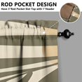 thumbnail image 5 of Modern Abstract Geometric Lines Boho Kitchen Curtain Valance 3 Piece Set Farmhouse Kitchen Curtains and Valance Set Short Curtain Sink Window Decor 36 Inch Small Window Treatment Tier 275x36 Length, 5 of 6