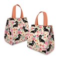 thumbnail image 2 of Dachshund and Flower Insulated Lunch Bag for Women & Adults,Large Portable Soft Cooler Lunch Bag,Thermal Food Storage Tote with Pearl Cotton,8.66L,8.75x5.75x9.5 Inch, 2 of 6