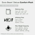 thumbnail image 4 of Intex Comfort Deluxe Dura-Beam Plush Air Mattress Bed w/Built-In Pump, Full, 4 of 12