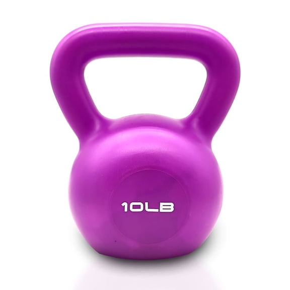 Kettlebell, Strength Training Kettlebells Weight for Women, Vinyl Coated Kettle Bell for Home Gym Workout Weight Lifting Equipment, Comfortable Grip Wide Handle Weights 10lbs