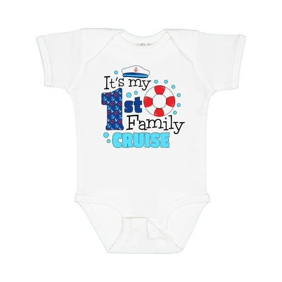 Inktastic It's My First Family Cruise Boys or Girls Baby Bodysuit