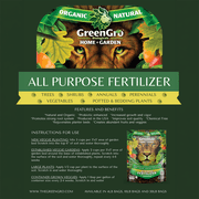 All-Purpose Fertilizer 5-5-5 OMRI Listed - 10 lb Bag by GreenGro Biologicals