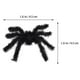 thumbnail image 5 of FELTECHELECTR 20 piezas de arañas de peluche de 5 mm para cosplay, juguetes de plástico artificiales para Halloween, fiestas, noches de miedo (negro), 5 of 6