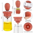thumbnail image 3 of 6oz Oil Dispenser with Silicone Brush, 2 In 1 Cooking Oil Vinegar Bottle Dispenser and Oil Brush Dispenser for Cooking, Kitchen, BBQ, Baking(Red), 3 of 7