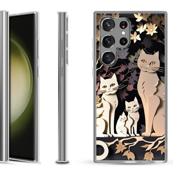 Slim-Fit Fashion Phone Case for Samsung Galaxy S23 Ultra, by OneToughShield ® - Cat Craft