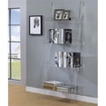 thumbnail image 2 of Bowery Hill Modern 4 Shelf Contemporary Clear Acrylic Ladder Bookcase, 2 of 5