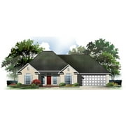 Angle View: House Plan Gallery - HPG-1250M - 1,250 sq ft - 2-3 Bedroom - 2 Bath Small House Plans - Single Story Printed Blueprints - Simple to Build (5 Printed Sets)