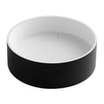 thumbnail image 5 of Pemberly Row Évier Rond Contemporain Noir Mat 15 Pouces Surface Solide Résine, 5 of 5