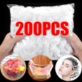 thumbnail image 2 of Cubierta desechable de plástico para alimentos, cubierta elástica de grado alimenticio para zapatos, gorro de ducha, cuencos, tapas, bolsa de ahorro de alimentos frescos, 200/10 piezas, 2 of 4