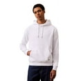 thumbnail image 1 of Calvin Klein Men's Monogram Logo Patch Fleece Hoodie - 40EM221 (White 110, M), 1 of 1