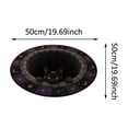 thumbnail image 2 of Halloween 3D Optical Illusion Round Rug, Velvet Vortex Ghost Circular Floor Mat, Non Soft Indoor Seasonal Carpet For Bedroom, Living Room & Bathroom Decorï¼50*50cm), 2 of 2