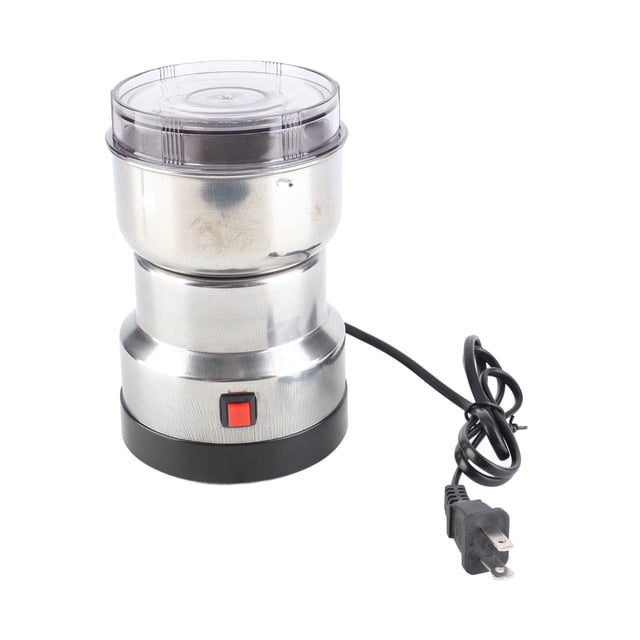 Molinillo triturador eléctrico de acero inoxidable para café, nueces, granos, hierbas, herramienta de cocina, enchufe estadounidense de 110 V