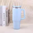 thumbnail image 1 of Vaso de 40 onzas con tapa de paja, botella de agua de acero inoxidable aislada, taza de café, viaje, 1 of 2