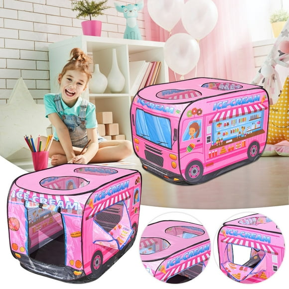 Big Savings! Children's Folding Car Tent Ice Cream Dessert Tent Children's Indoor And Outdoor Folding Tent Climbing Game House Sales Today Clearance!