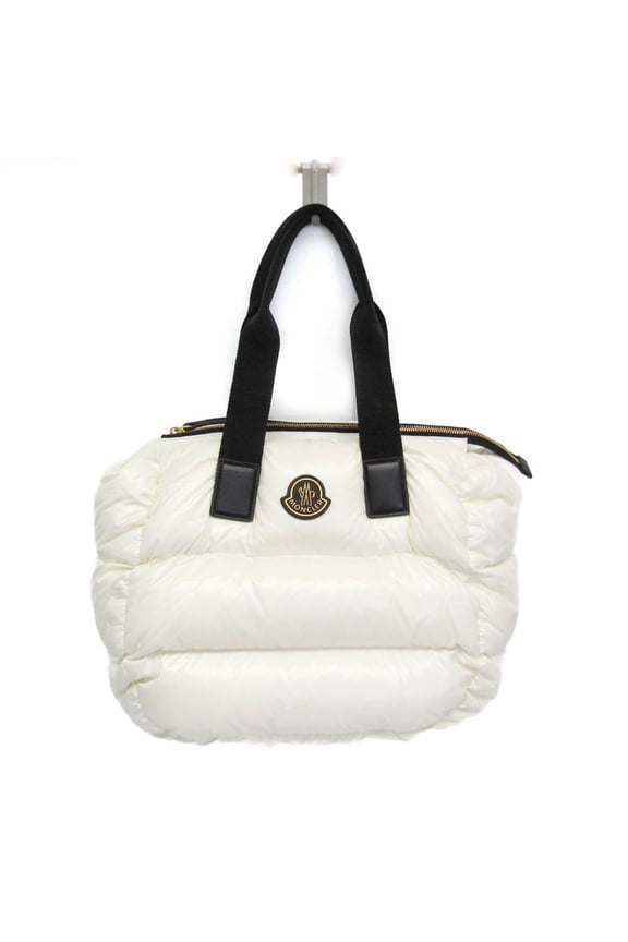 Pre-Owned Moncler CARADOC H209B5D00005 M2176 Women's Nylon Handbag,Tote Bag Black,White