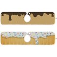 thumbnail image 2 of Coolnut Ice Cream Sink Faucet Mat for Kitchen,Sink Splash Guard Behind Faucet, Kitchen Faucet Absorbent Mat,Microfiber Cloth Faucet Mat (2 Pack,14.9×5.5in) Home Decor, 2 of 7