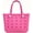 PINK, variant on Women's EVA Beach Tote Bag 18.5" Waterproof Large Sand-Resistant Carryall for Pool Vacation