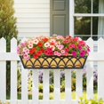 thumbnail image 2 of 30 Inch Railing Planter Box Window Boxes Planters - 2 Pack Deck Railing Planter Boxes with Adjustable Brackets Coco Liners Balcony Planters Railing Hanging for Window Flower Boxes Outdoor Garden, 2 of 12