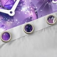 thumbnail image 4 of Manfei 3D Purple Butterfly Curtains Pack of 2 (42x84 Each), Glitter Stars Print Curtains Blackout, Romantic Anniversary Bedroom Curtains, Curtains and Drapes Home Decor, 4 of 6
