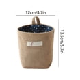 thumbnail image 2 of Small Cotton Linen Hanging Storage Basket, Washable Wall Mounted Organizer Bag, Practical Container for Kitchen, Bathroom and Household Sundries Arrangement, 2 of 7