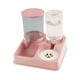 thumbnail image 2 of Dispensador de agua y comida para mascotas, cuenco desmontable para comida y agua para gatos y perros. rosa, 2 of 9