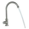 thumbnail image 1 of Stainless Steel Kitchen Faucet, 304 Stainless Steel 360°rotation Elbow Kitchen Faucet, Single Cold Water Single Lever Hole ,Built To Last, 1 of 6
