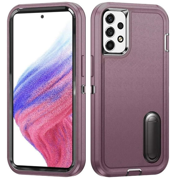 BD Tough Rugged Cover Designed for Samsung Galaxy A53 5G Phone Case [Impact Resistant Hybrid Protector] [Built-in Stand] Case for Samsung Galaxy A53 5G Case - Burgundy