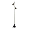 thumbnail image 4 of Cone 65" Contemporary Metal Floor Lamp in Plated Nickel with A Black Faux Marble Metal Base by LumiSource, 4 of 4