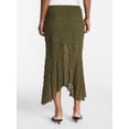 thumbnail image 3 of No Boundaries Asymmetrical Lace Midi Skirt, Women's XXS-XXL, 3 of 5