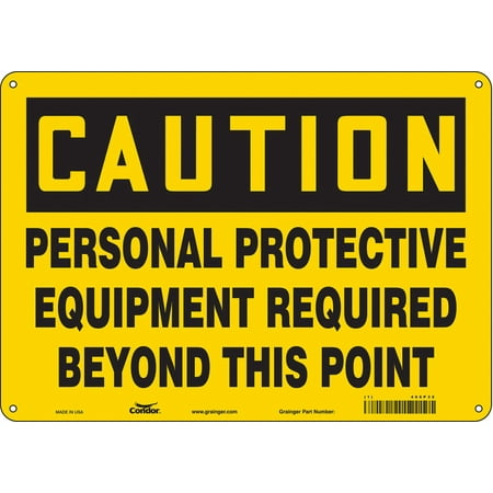 

Condor Safety Sign 10 inx14 in Aluminum 466P32 466P32 ZO-G5614520