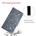 thumbnail image 3 of Allytech Samsung Galaxy A53 5G Case, PU Leather Colorful Pattern Flip Folio Stand Magnetic Closure Hand Wrist Cards Slots Wallet Case Cover for Samsung Galaxy A53 5G - Bling Sand, 3 of 7