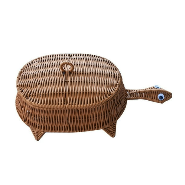 OUSITAID Basket Bread Baskets Rattan Wicker Decorative Shelf Round