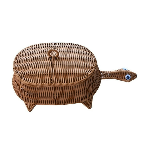 Basket Bread Baskets Rattan Wicker Decorative Shelf Woven Hamper Fruit Bin Ratan Storage Servingpicnic