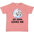thumbnail image 3 of Inktastic Raccoon My Papa Loves Me Boys or Girls Toddler T-Shirt, 3 of 5