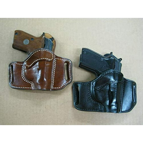 Azula OWB Leather 2 Slot Molded Pancake Belt Holster for Ruger LCP