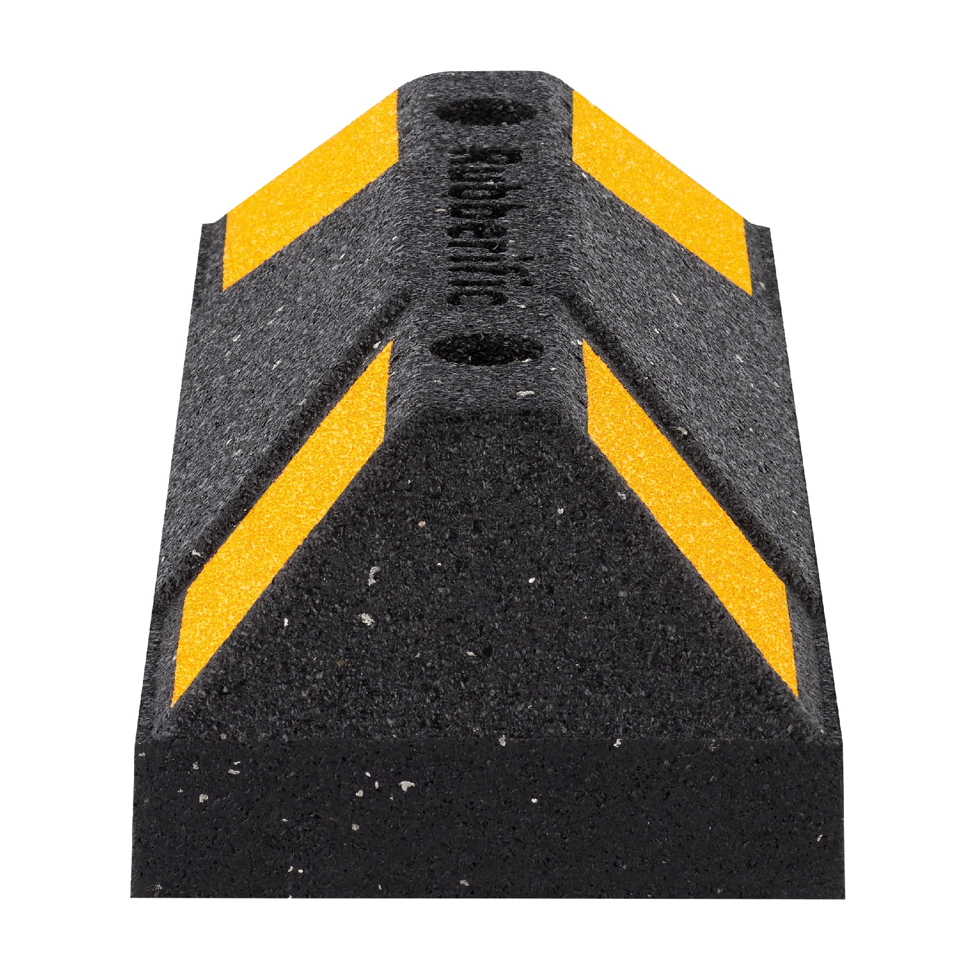 Rubberific Universal Auto Garage Parking Stop, Rubber Outdoor Car Parking Block - 16 in, 2 Pack
