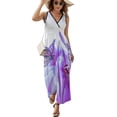 thumbnail image 2 of Purple Butterfly Sleeveless Dress Summer Women Clothes Dress for Pregnant Women Dresses, 2 of 9