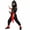 Black, variant on Ninja Full Costume Set, Full Set Black Gold Ninja Costume Outfit, Hooded Mask Warrior Suit With Belt Wrist Ankle Straps for Halloween Martial Arts Cosplay,Black Fighter Costume Set, Black L