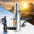 thumbnail image 4 of Botella de agua de acero inoxidable JAMW termo de viaje deportiva para gimnasio Sencillez, 4 of 5