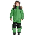 thumbnail image 3 of yocbz Boys Snowsuit Kids Toddler Snow Suit for Boys Girls Lightweight Insulated Ski Suit Windproof Hooded Snowsuit Baby Jumpsuit Green,Size for 6-7 Years, 3 of 7